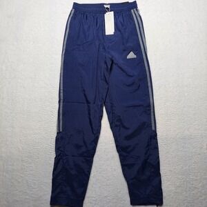 Adidas Tiro Woven Pants Mens Size S Navy Blue New Tapered Leg Zip Pockets Track